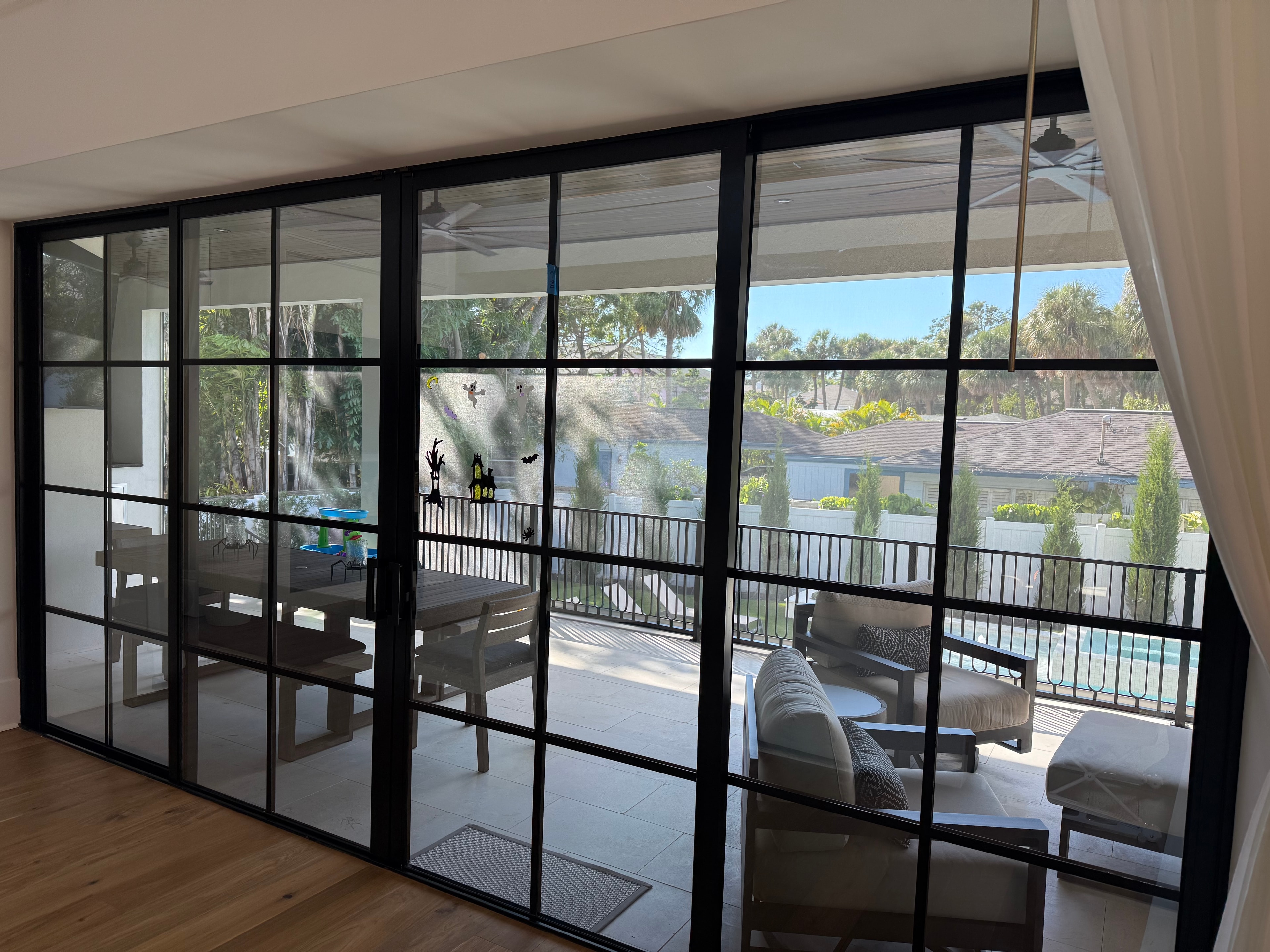 Multi-Panel Glass Wall